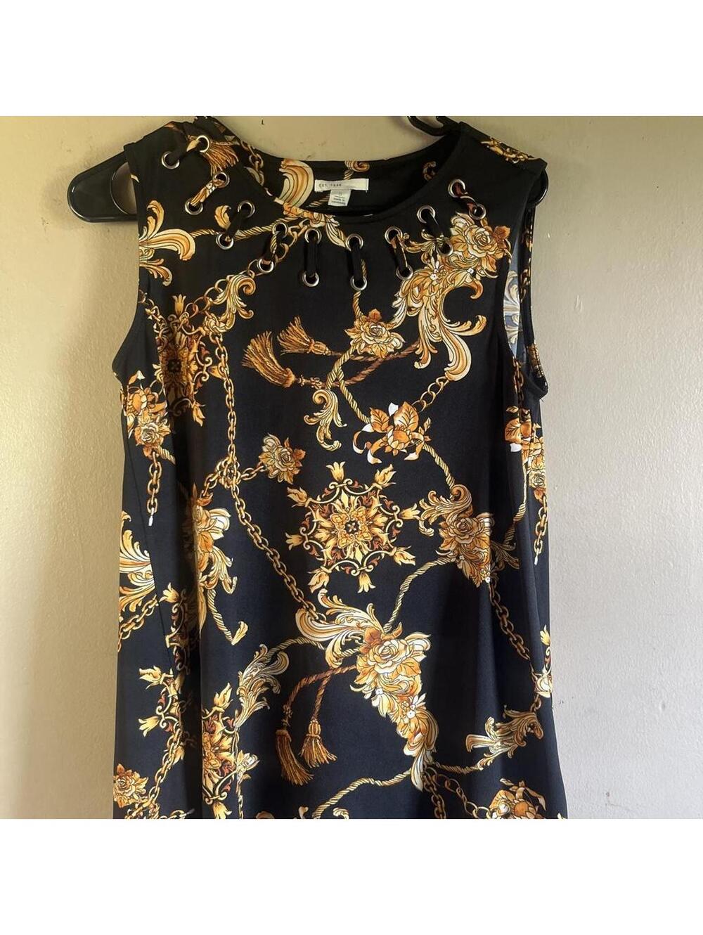 Women's Black and Navy Dress
